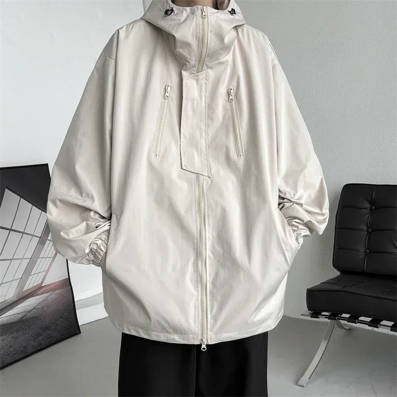 Men Hooded Jacket Men Bomber Jacket