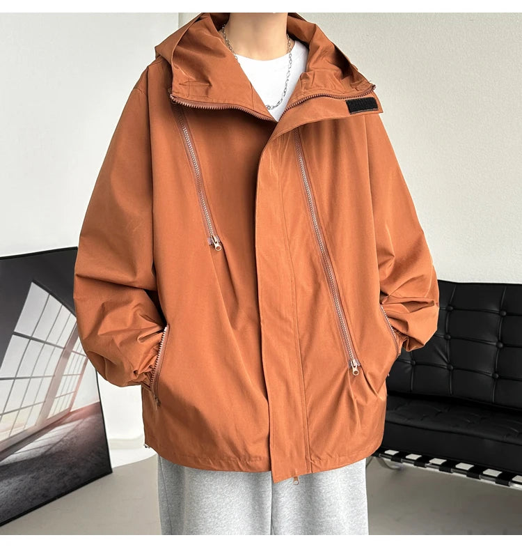 Men Hooded Jacket Men Bomber Jacket