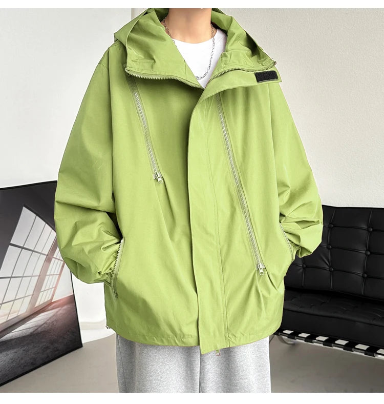 Men Hooded Jacket Men Bomber Jacket