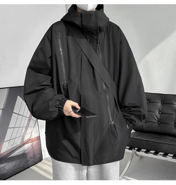 Men Hooded Jacket Men Bomber Jacket