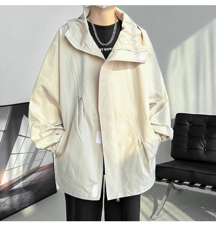 Men Hooded Jacket Men Bomber Jacket