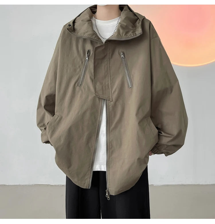 Men Hooded Jacket Men Bomber Jacket