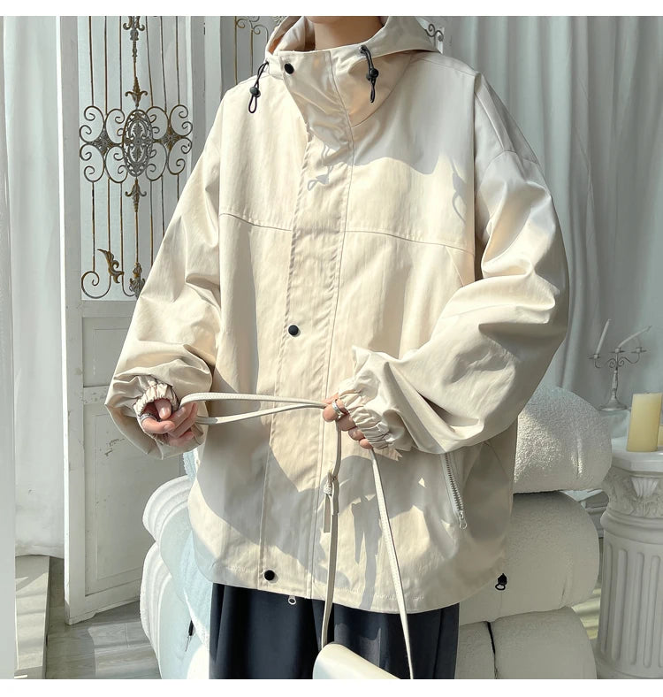 Men Hooded Jacket Men Bomber Jacket