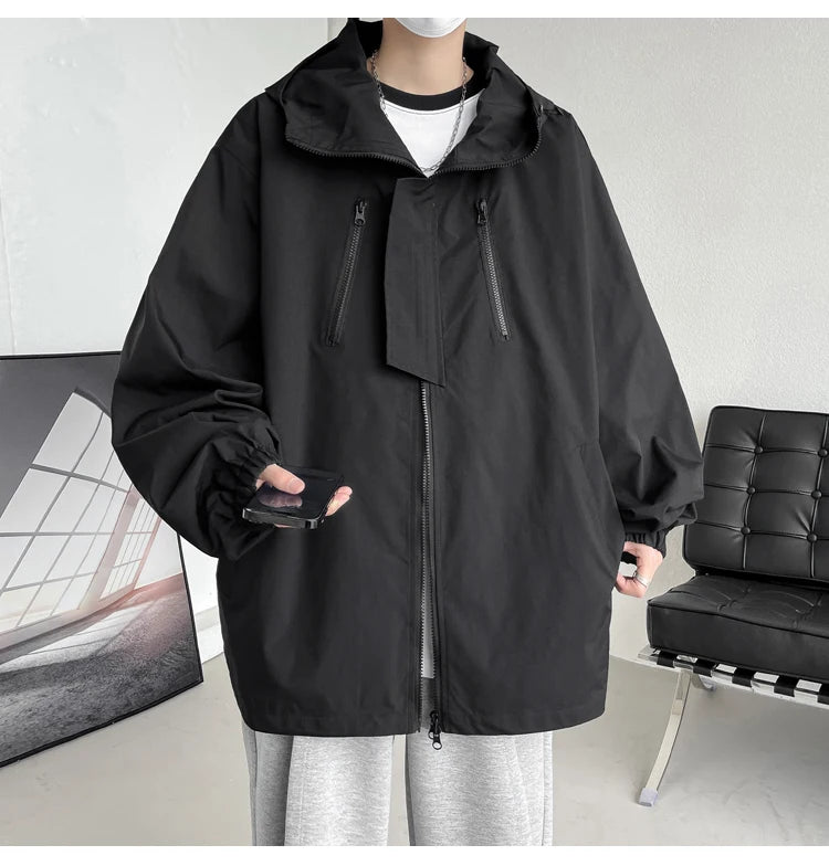 Men Hooded Jacket Men Bomber Jacket