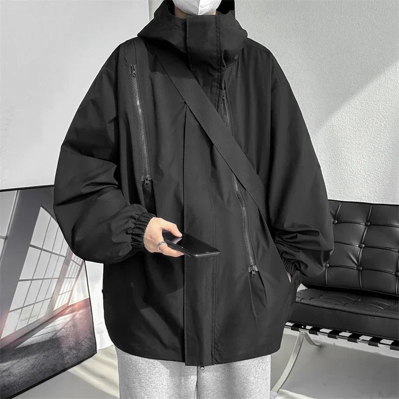 Men Hooded Jacket Men Bomber Jacket