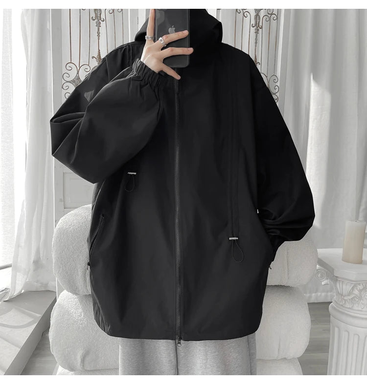 Men Hooded Jacket Men Bomber Jacket