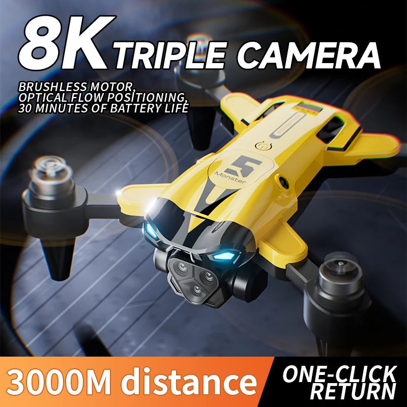 New M5 Drone 8K Professional Triple Camera