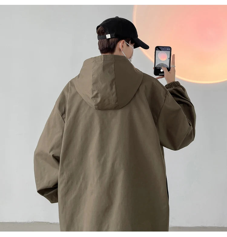 Men Hooded Jacket Men Bomber Jacket